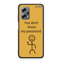 Thumbnail for Xiaomi Poco X4 GT My Password θήκη από τη Smartfits με σχέδιο στο πίσω μέρος και μαύρο περίβλημα | Smartphone case with colorful back and black bezels by Smartfits