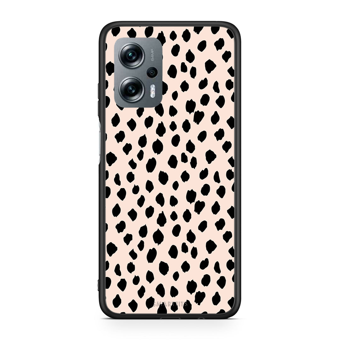 Xiaomi Poco X4 GT New Polka Dots θήκη από τη Smartfits με σχέδιο στο πίσω μέρος και μαύρο περίβλημα | Smartphone case with colorful back and black bezels by Smartfits