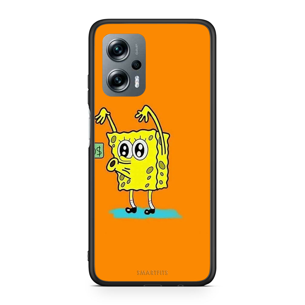Xiaomi Poco X4 GT No Money 2 Θήκη Αγίου Βαλεντίνου από τη Smartfits με σχέδιο στο πίσω μέρος και μαύρο περίβλημα | Smartphone case with colorful back and black bezels by Smartfits