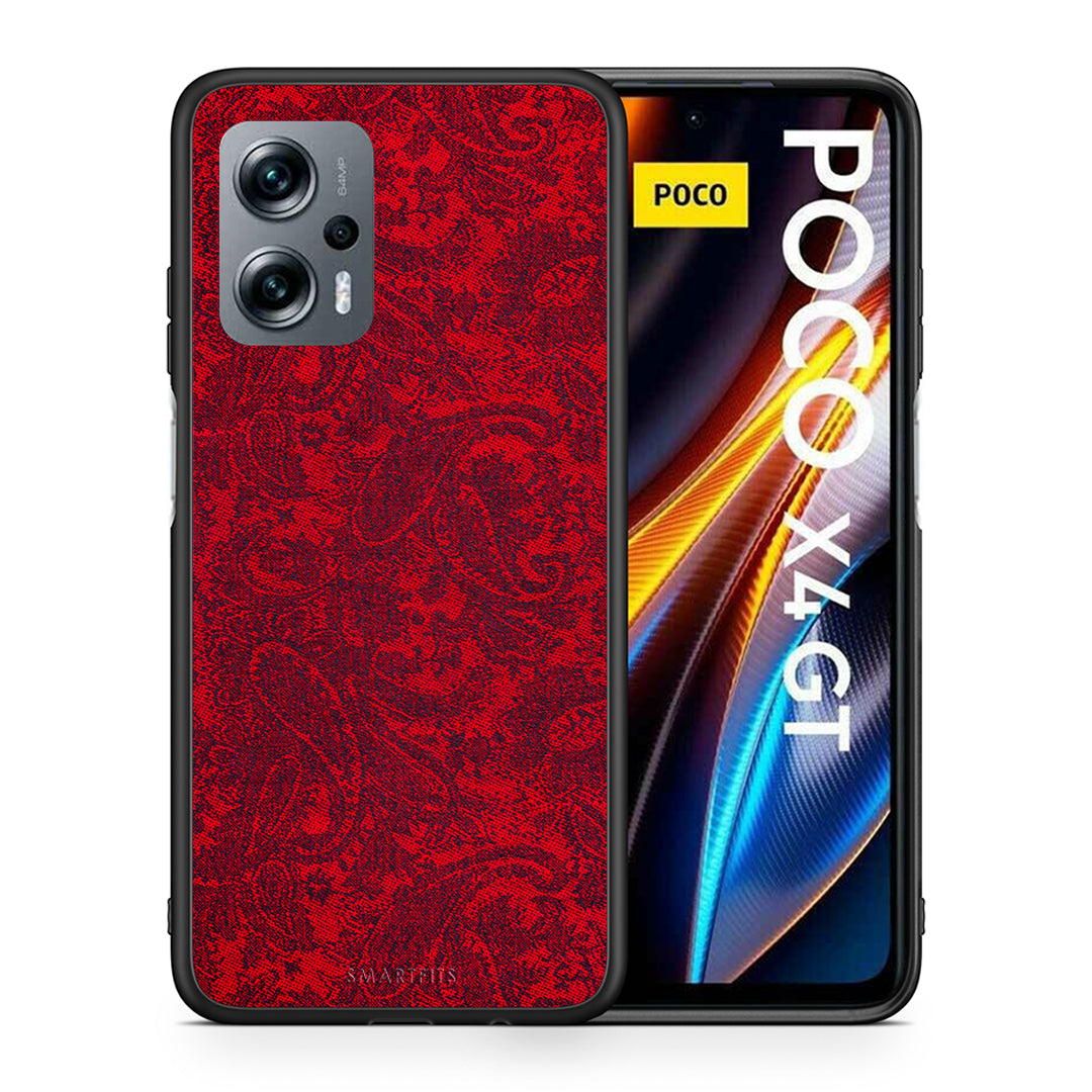 Θήκη Xiaomi Poco X4 GT Paisley Cashmere από τη Smartfits με σχέδιο στο πίσω μέρος και μαύρο περίβλημα | Xiaomi Poco X4 GT Paisley Cashmere case with colorful back and black bezels