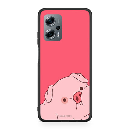 Xiaomi Poco X4 GT Pig Love 1 Θήκη Αγίου Βαλεντίνου από τη Smartfits με σχέδιο στο πίσω μέρος και μαύρο περίβλημα | Smartphone case with colorful back and black bezels by Smartfits
