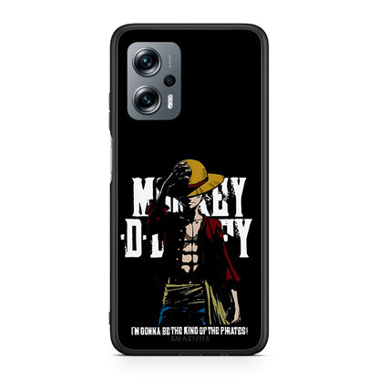 Xiaomi Poco X4 GT Pirate King θήκη από τη Smartfits με σχέδιο στο πίσω μέρος και μαύρο περίβλημα | Smartphone case with colorful back and black bezels by Smartfits
