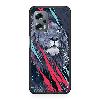 4 - Xiaomi Poco X4 GT Lion Designer PopArt case, cover, bumper