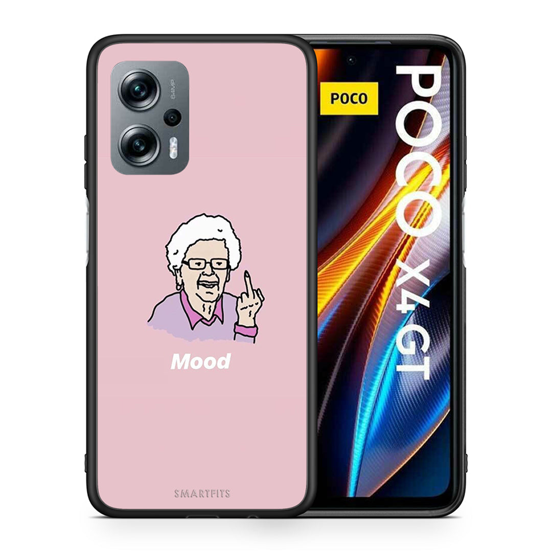 Θήκη Xiaomi Poco X4 GT Mood PopArt από τη Smartfits με σχέδιο στο πίσω μέρος και μαύρο περίβλημα | Xiaomi Poco X4 GT Mood PopArt case with colorful back and black bezels