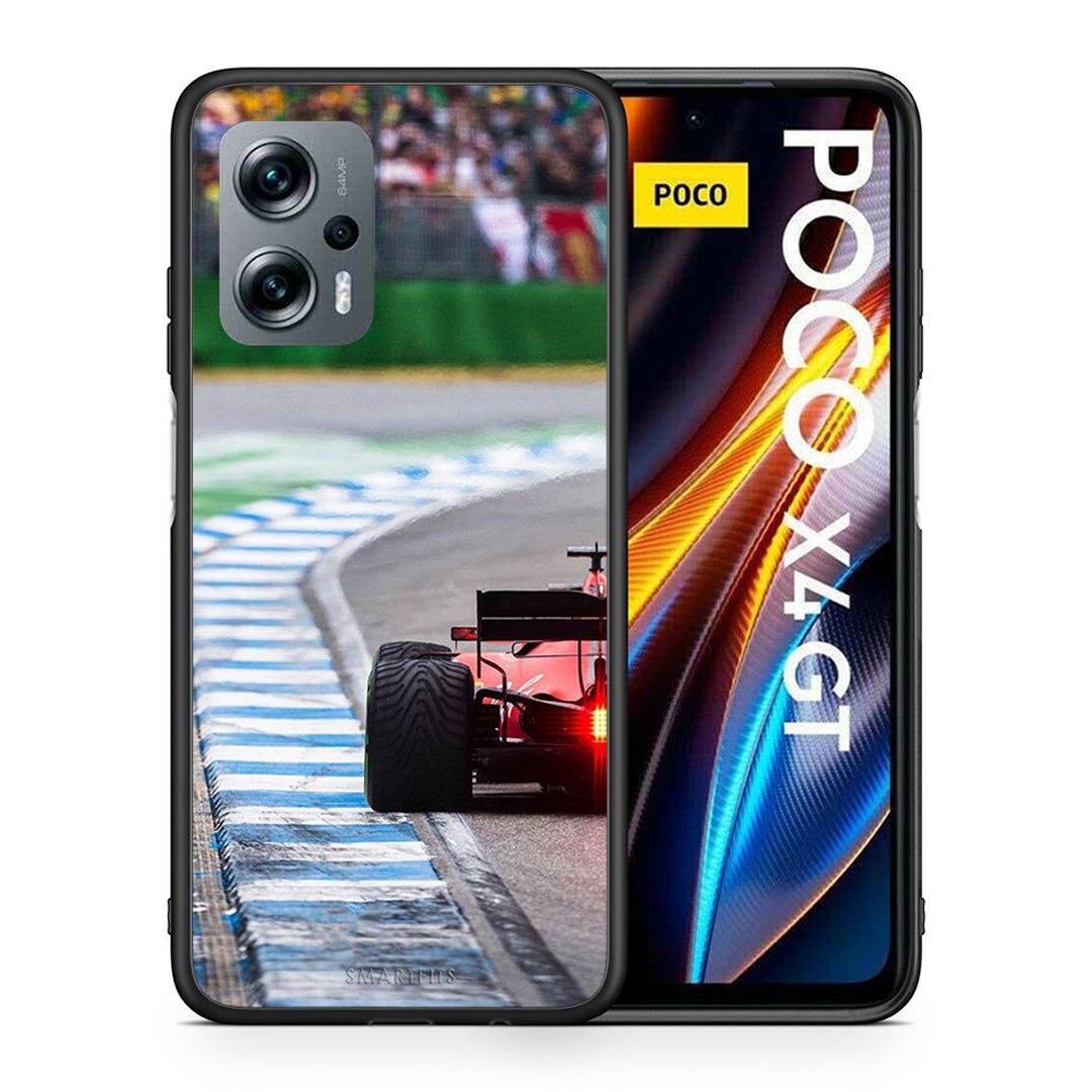 Θήκη Xiaomi Poco X4 GT Racing Vibes από τη Smartfits με σχέδιο στο πίσω μέρος και μαύρο περίβλημα | Xiaomi Poco X4 GT Racing Vibes case with colorful back and black bezels