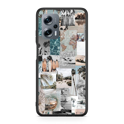 Xiaomi Poco X4 GT Retro Beach Life Θήκη από τη Smartfits με σχέδιο στο πίσω μέρος και μαύρο περίβλημα | Smartphone case with colorful back and black bezels by Smartfits
