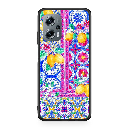Xiaomi Poco X4 GT Retro Spring θήκη από τη Smartfits με σχέδιο στο πίσω μέρος και μαύρο περίβλημα | Smartphone case with colorful back and black bezels by Smartfits