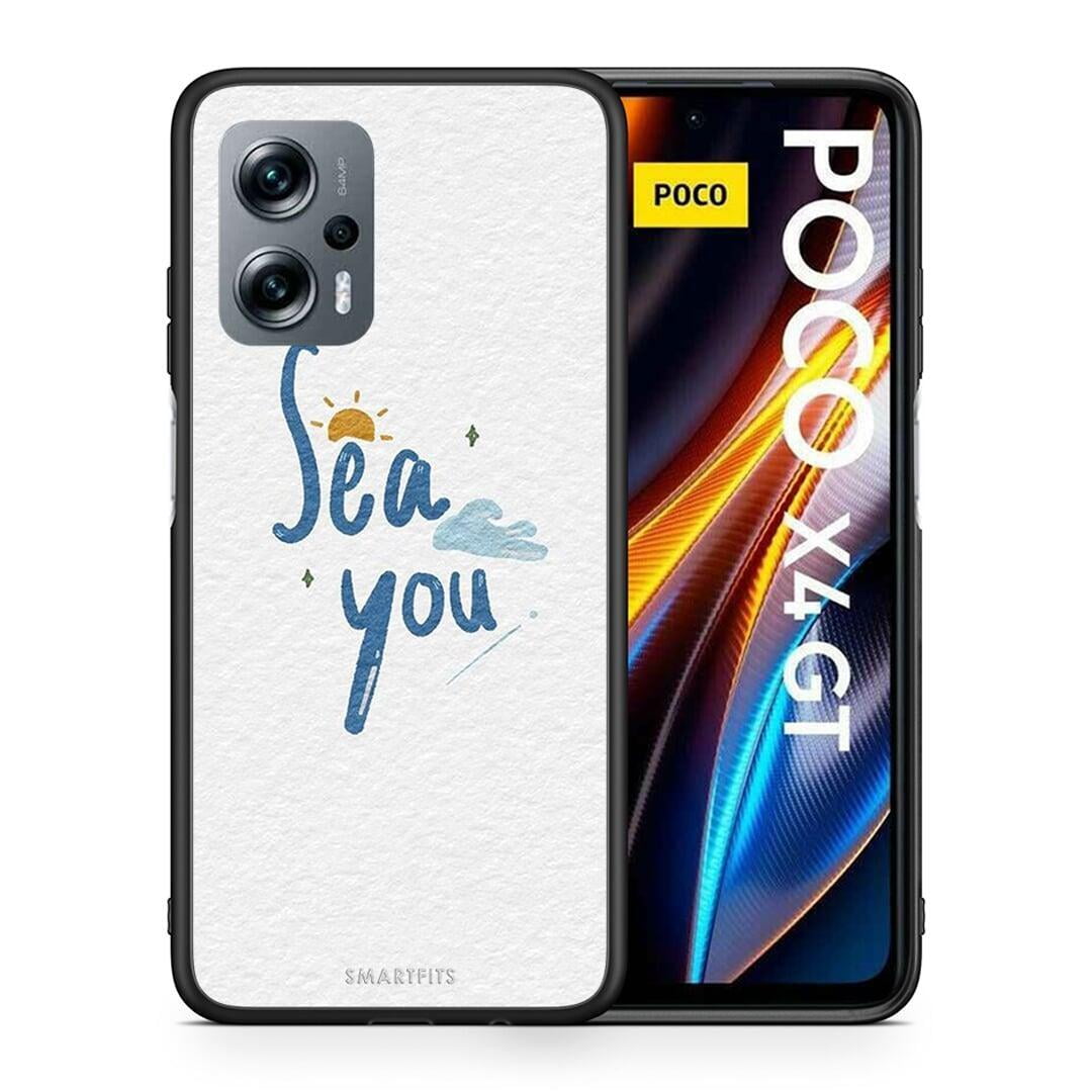 Θήκη Xiaomi Poco X4 GT Sea You από τη Smartfits με σχέδιο στο πίσω μέρος και μαύρο περίβλημα | Xiaomi Poco X4 GT Sea You case with colorful back and black bezels