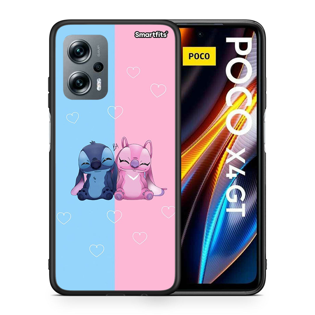 Θήκη Xiaomi Poco X4 GT Stitch And Angel από τη Smartfits με σχέδιο στο πίσω μέρος και μαύρο περίβλημα | Xiaomi Poco X4 GT Stitch And Angel case with colorful back and black bezels