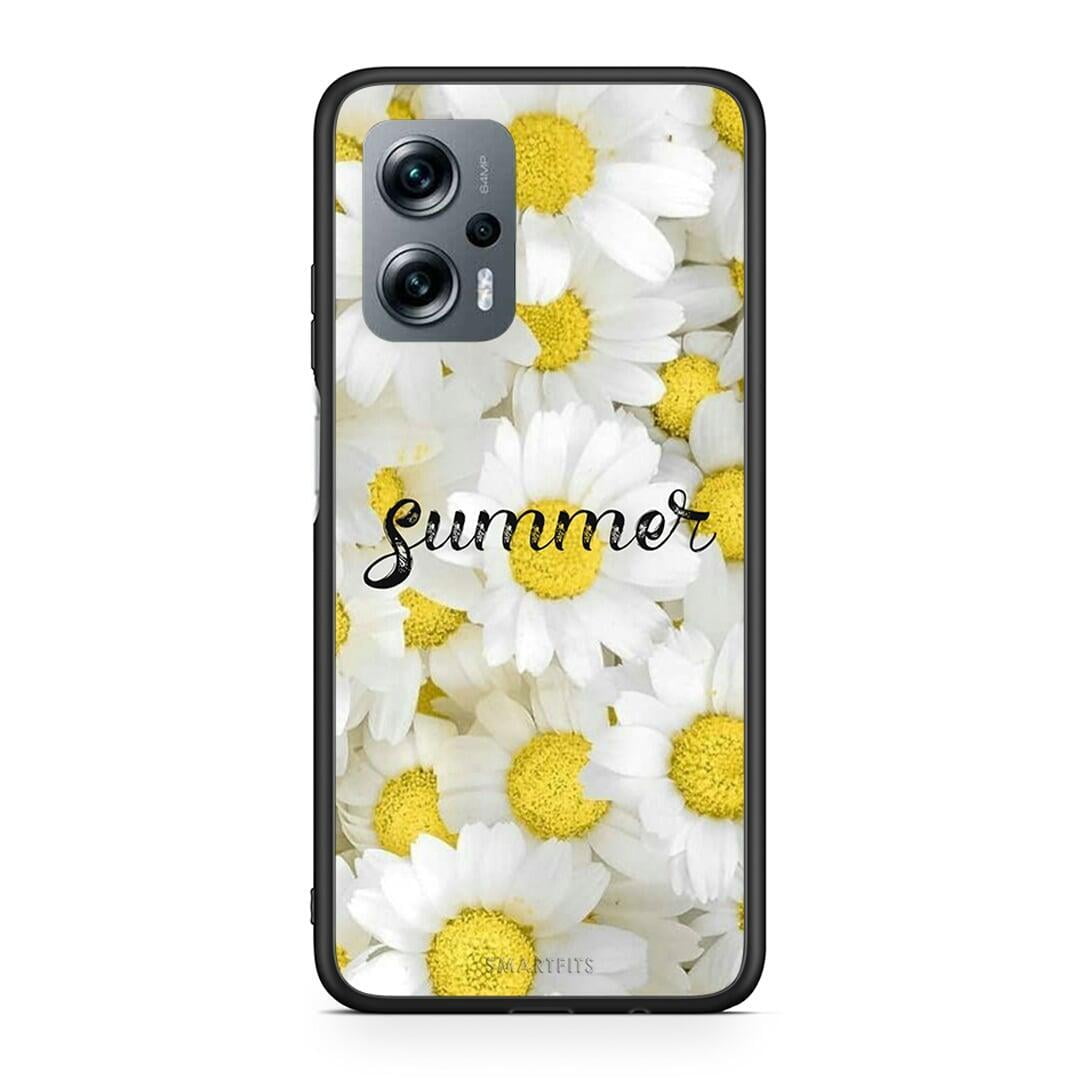 Xiaomi Poco X4 GT Summer Daisies Θήκη από τη Smartfits με σχέδιο στο πίσω μέρος και μαύρο περίβλημα | Smartphone case with colorful back and black bezels by Smartfits