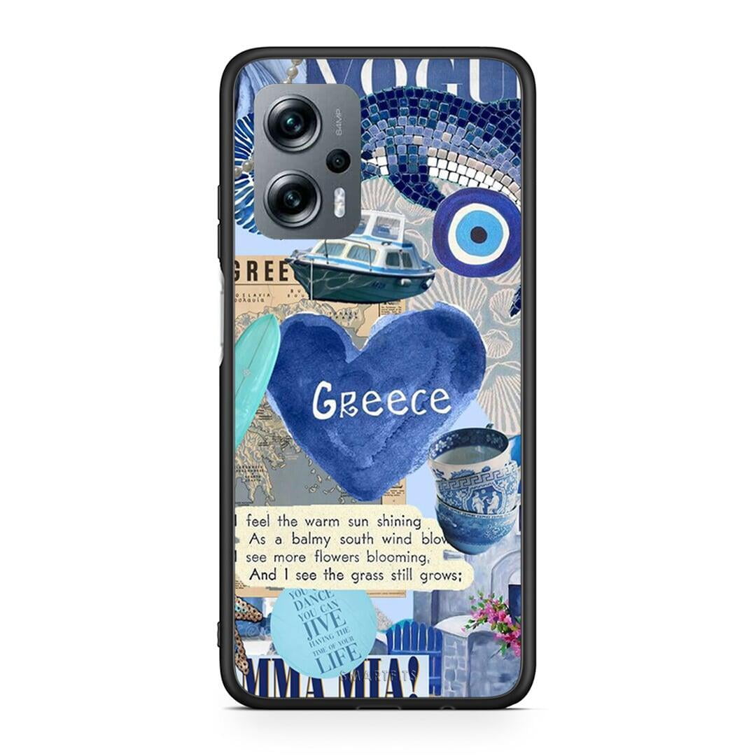 Xiaomi Poco X4 GT Summer In Greece Θήκη από τη Smartfits με σχέδιο στο πίσω μέρος και μαύρο περίβλημα | Smartphone case with colorful back and black bezels by Smartfits