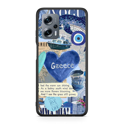 Xiaomi Poco X4 GT Summer In Greece Θήκη από τη Smartfits με σχέδιο στο πίσω μέρος και μαύρο περίβλημα | Smartphone case with colorful back and black bezels by Smartfits