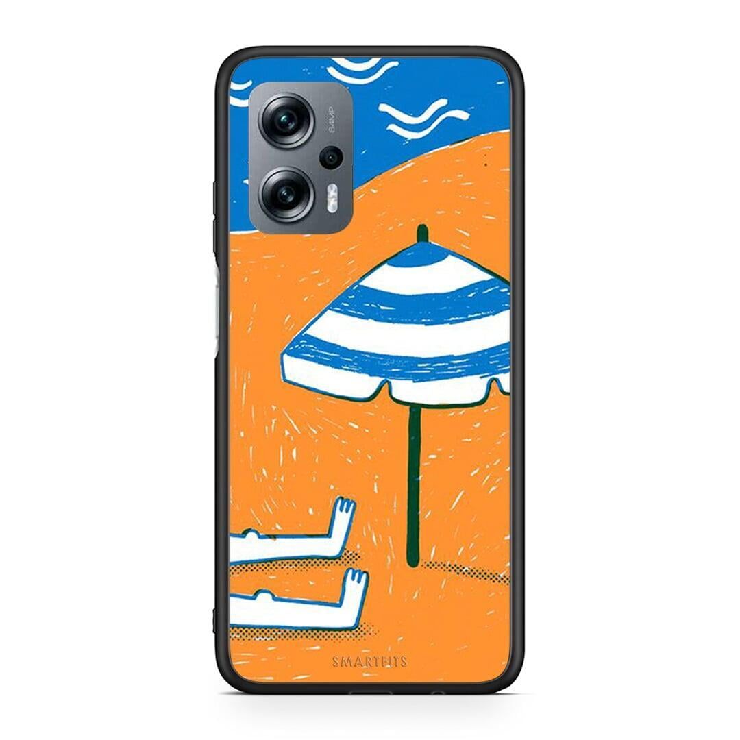 Xiaomi Poco X4 GT Summering Θήκη από τη Smartfits με σχέδιο στο πίσω μέρος και μαύρο περίβλημα | Smartphone case with colorful back and black bezels by Smartfits