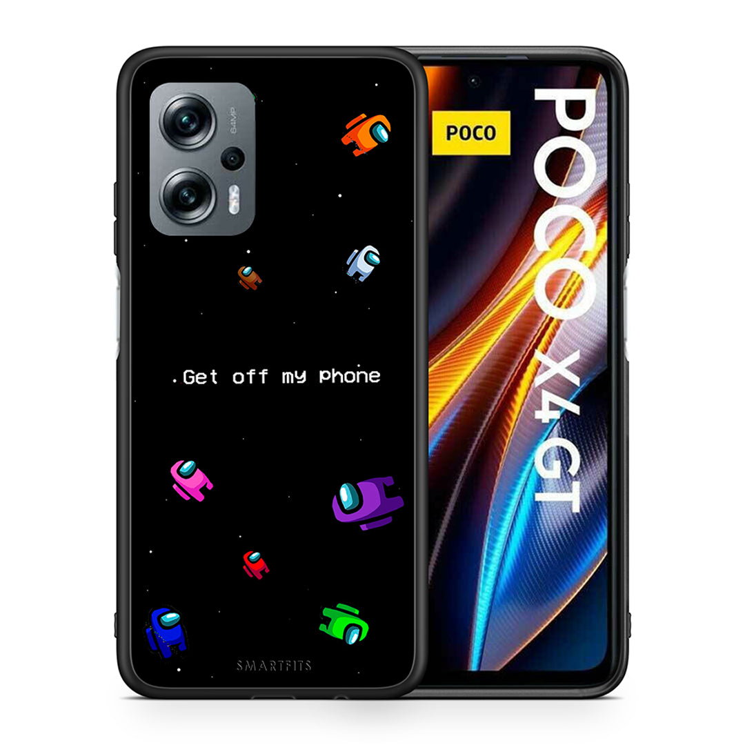 Θήκη Xiaomi Poco X4 GT AFK Text από τη Smartfits με σχέδιο στο πίσω μέρος και μαύρο περίβλημα | Xiaomi Poco X4 GT AFK Text case with colorful back and black bezels