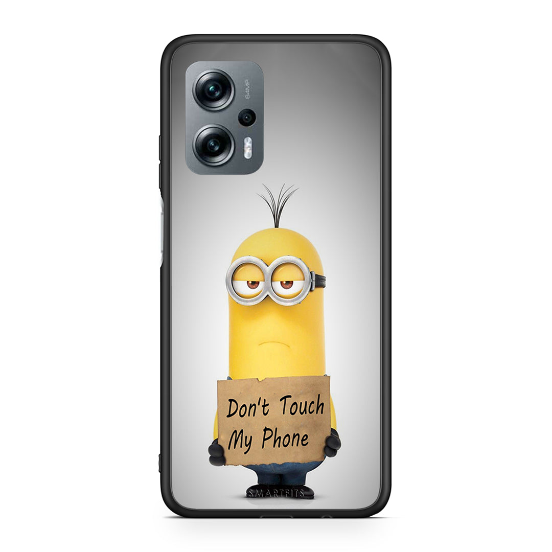 4 - Xiaomi Poco X4 GT Minion Text case, cover, bumper