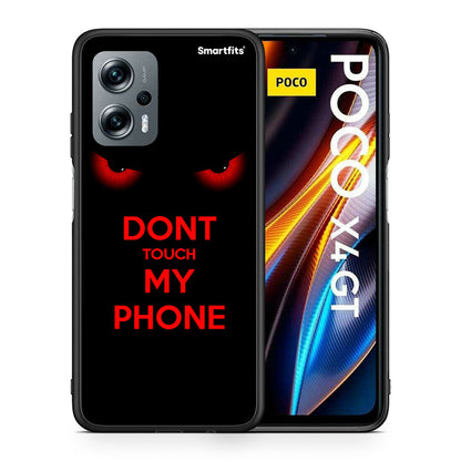 Θήκη Xiaomi Poco X4 GT Touch My Phone από τη Smartfits με σχέδιο στο πίσω μέρος και μαύρο περίβλημα | Xiaomi Poco X4 GT Touch My Phone case with colorful back and black bezels