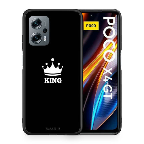 Θήκη Xiaomi Poco X4 GT King Valentine από τη Smartfits με σχέδιο στο πίσω μέρος και μαύρο περίβλημα | Xiaomi Poco X4 GT King Valentine case with colorful back and black bezels