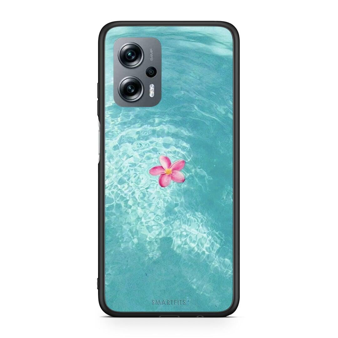 Xiaomi Poco X4 GT Water Flower Θήκη από τη Smartfits με σχέδιο στο πίσω μέρος και μαύρο περίβλημα | Smartphone case with colorful back and black bezels by Smartfits