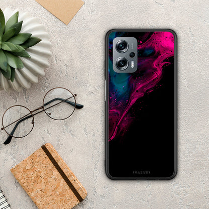 Watercolor Pink Black - Xiaomi Poco X4 GT θήκη