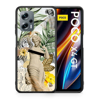 Thumbnail for Θήκη Xiaomi Poco X4 GT Woman Statue από τη Smartfits με σχέδιο στο πίσω μέρος και μαύρο περίβλημα | Xiaomi Poco X4 GT Woman Statue case with colorful back and black bezels