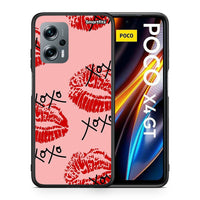 Thumbnail for Θήκη Xiaomi Poco X4 GT XOXO Lips από τη Smartfits με σχέδιο στο πίσω μέρος και μαύρο περίβλημα | Xiaomi Poco X4 GT XOXO Lips case with colorful back and black bezels