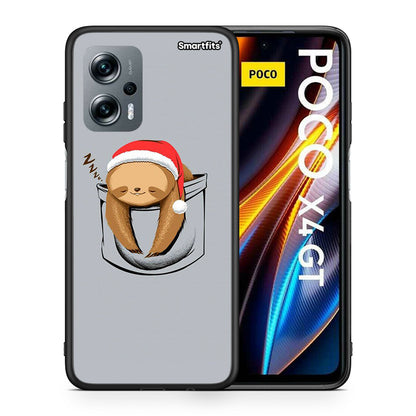 Θήκη Xiaomi Poco X4 GT Xmas Zzzz από τη Smartfits με σχέδιο στο πίσω μέρος και μαύρο περίβλημα | Xiaomi Poco X4 GT Xmas Zzzz case with colorful back and black bezels