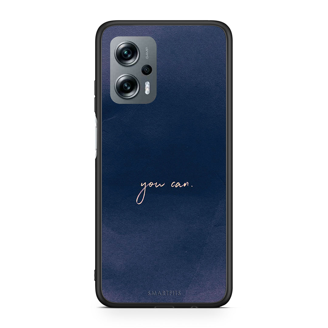 Xiaomi Poco X4 GT You Can θήκη από τη Smartfits με σχέδιο στο πίσω μέρος και μαύρο περίβλημα | Smartphone case with colorful back and black bezels by Smartfits