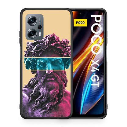 Θήκη Αγίου Βαλεντίνου Xiaomi Poco X4 GT Zeus Art από τη Smartfits με σχέδιο στο πίσω μέρος και μαύρο περίβλημα | Xiaomi Poco X4 GT Zeus Art case with colorful back and black bezels