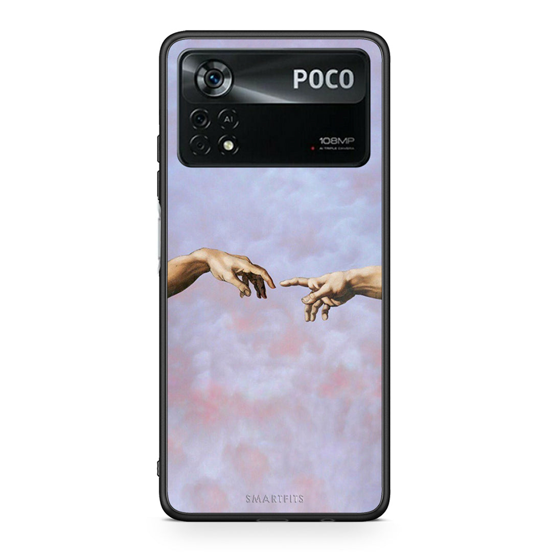 Xiaomi Poco X4 Pro 5G Adam Hand θήκη από τη Smartfits με σχέδιο στο πίσω μέρος και μαύρο περίβλημα | Smartphone case with colorful back and black bezels by Smartfits