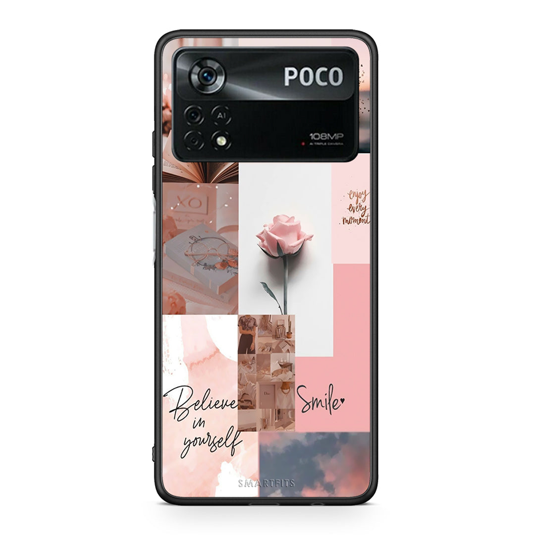 Xiaomi Poco X4 Pro 5G Aesthetic Collage θήκη από τη Smartfits με σχέδιο στο πίσω μέρος και μαύρο περίβλημα | Smartphone case with colorful back and black bezels by Smartfits