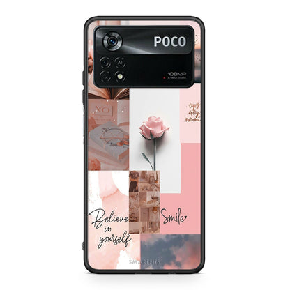 Xiaomi Poco X4 Pro 5G Aesthetic Collage θήκη από τη Smartfits με σχέδιο στο πίσω μέρος και μαύρο περίβλημα | Smartphone case with colorful back and black bezels by Smartfits