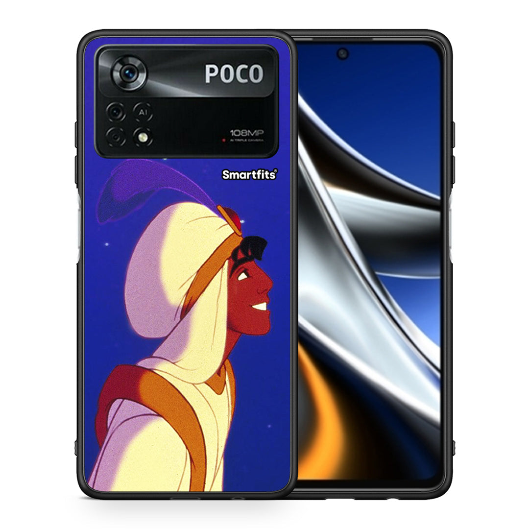 Θήκη Xiaomi Poco X4 Pro 5G Alladin And Jasmine Love 1 από τη Smartfits με σχέδιο στο πίσω μέρος και μαύρο περίβλημα | Xiaomi Poco X4 Pro 5G Alladin And Jasmine Love 1 case with colorful back and black bezels