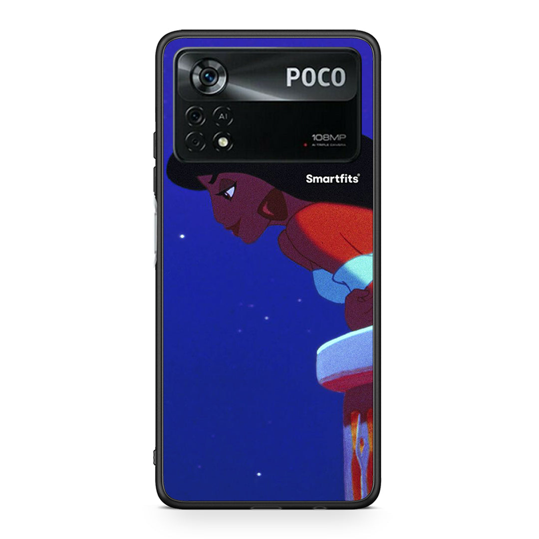 Xiaomi Poco X4 Pro 5G Alladin And Jasmine Love 2 θήκη από τη Smartfits με σχέδιο στο πίσω μέρος και μαύρο περίβλημα | Smartphone case with colorful back and black bezels by Smartfits