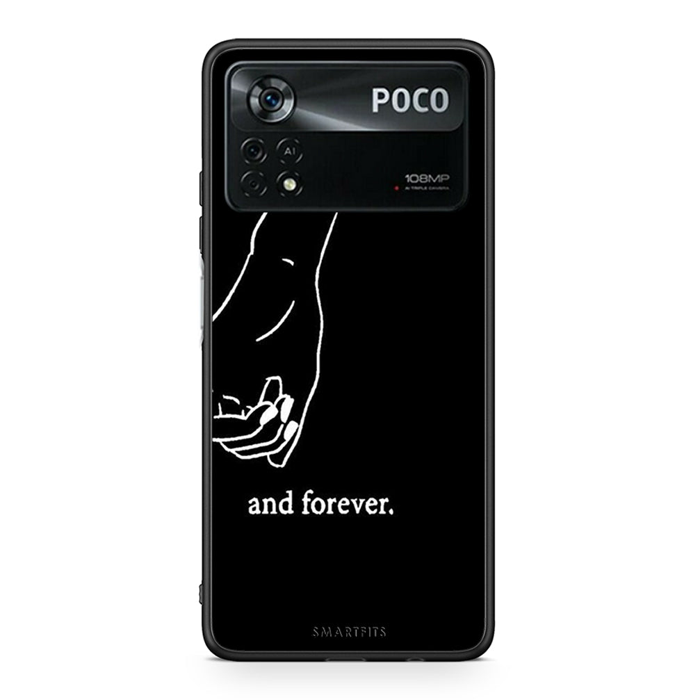 Xiaomi Poco X4 Pro 5G Always & Forever 2 Θήκη Αγίου Βαλεντίνου από τη Smartfits με σχέδιο στο πίσω μέρος και μαύρο περίβλημα | Smartphone case with colorful back and black bezels by Smartfits