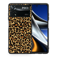 Thumbnail for Θήκη Xiaomi Poco X4 Pro 5G Leopard Animal από τη Smartfits με σχέδιο στο πίσω μέρος και μαύρο περίβλημα | Xiaomi Poco X4 Pro 5G Leopard Animal case with colorful back and black bezels