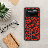 Thumbnail for Animal Red Leopard - Xiaomi Poco X4 Pro 5G θήκη