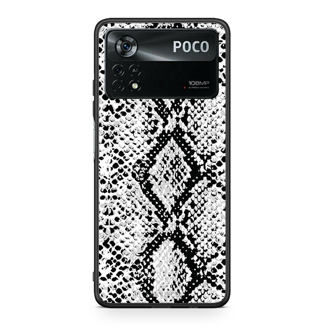 24 - Xiaomi Poco X4 Pro 5G White Snake Animal case, cover, bumper