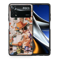 Thumbnail for Θήκη Xiaomi Poco X4 Pro 5G Anime Collage από τη Smartfits με σχέδιο στο πίσω μέρος και μαύρο περίβλημα | Xiaomi Poco X4 Pro 5G Anime Collage case with colorful back and black bezels