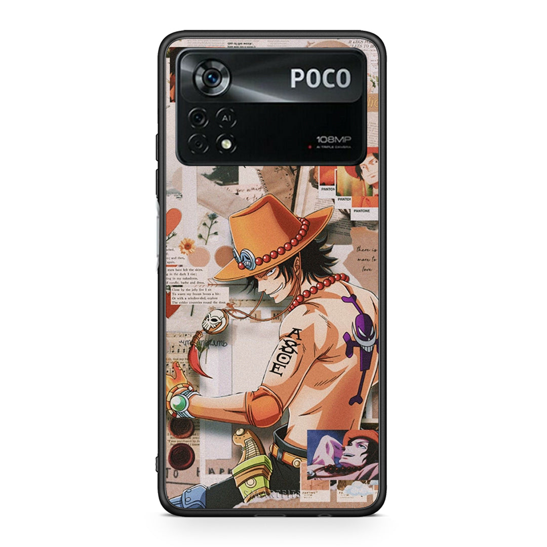 Xiaomi Poco X4 Pro 5G Anime Collage θήκη από τη Smartfits με σχέδιο στο πίσω μέρος και μαύρο περίβλημα | Smartphone case with colorful back and black bezels by Smartfits