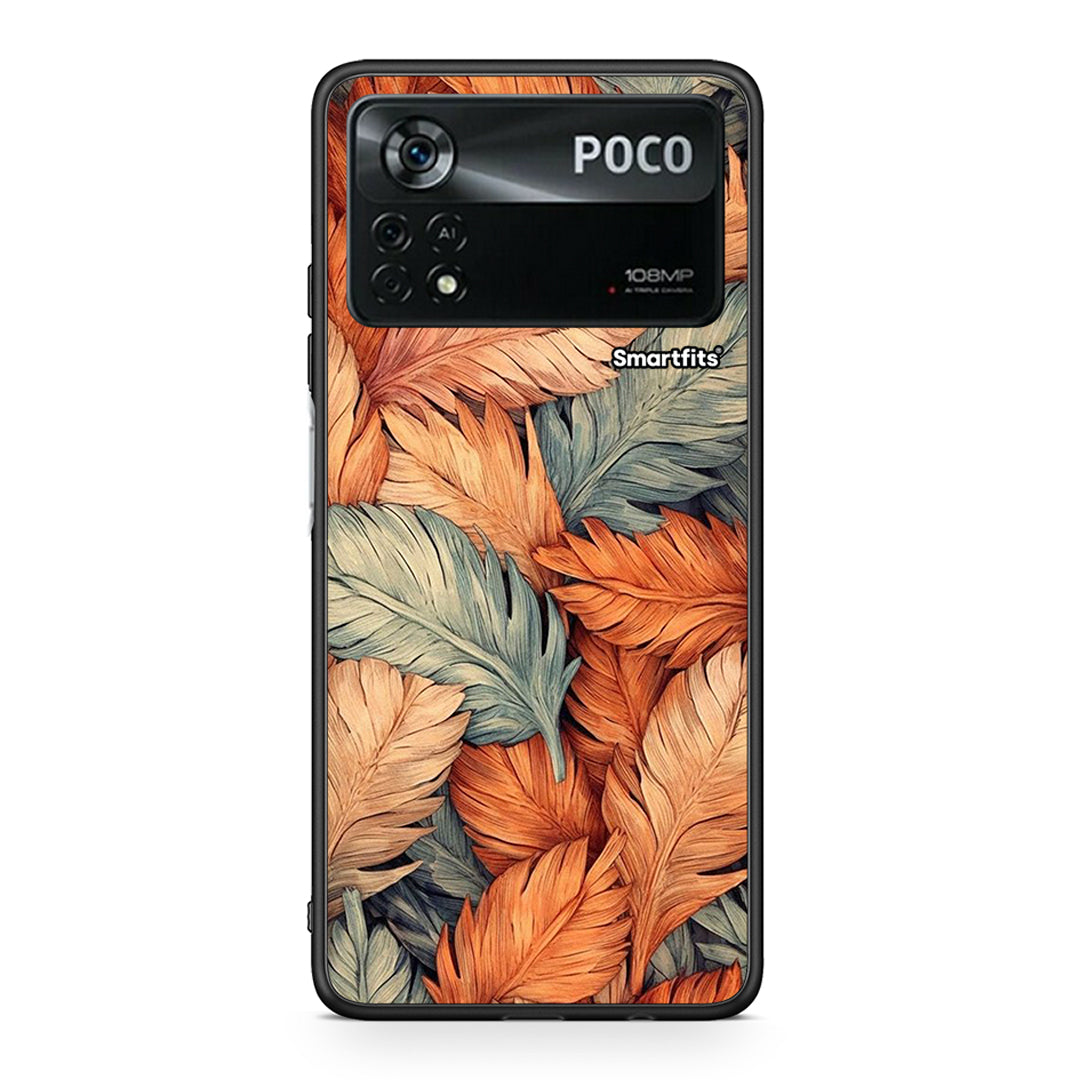 Xiaomi Poco X4 Pro 5G Autumn Leaves Θήκη από τη Smartfits με σχέδιο στο πίσω μέρος και μαύρο περίβλημα | Smartphone case with colorful back and black bezels by Smartfits