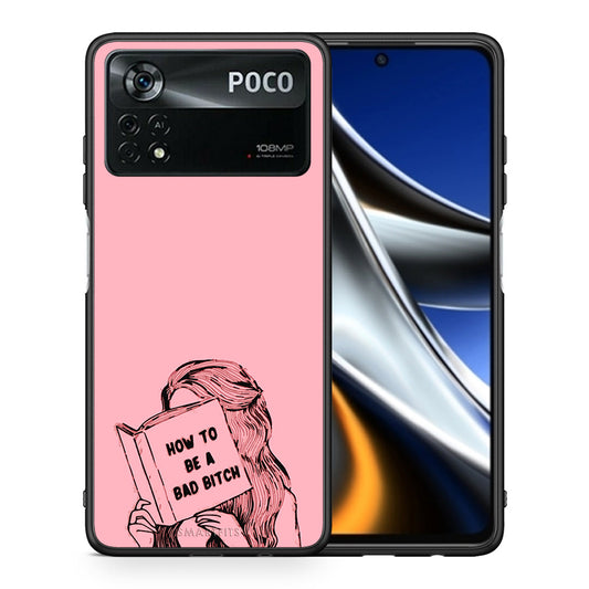 Θήκη Xiaomi Poco X4 Pro 5G Bad Bitch από τη Smartfits με σχέδιο στο πίσω μέρος και μαύρο περίβλημα | Xiaomi Poco X4 Pro 5G Bad Bitch case with colorful back and black bezels