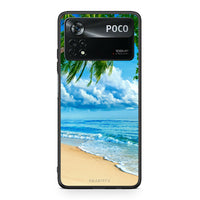 Thumbnail for Xiaomi Poco X4 Pro 5G Beautiful Beach θήκη από τη Smartfits με σχέδιο στο πίσω μέρος και μαύρο περίβλημα | Smartphone case with colorful back and black bezels by Smartfits