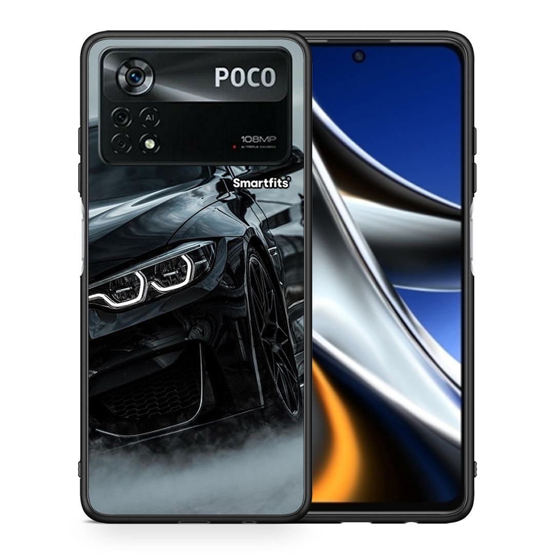 Θήκη Xiaomi Poco X4 Pro 5G Black BMW από τη Smartfits με σχέδιο στο πίσω μέρος και μαύρο περίβλημα | Xiaomi Poco X4 Pro 5G Black BMW case with colorful back and black bezels