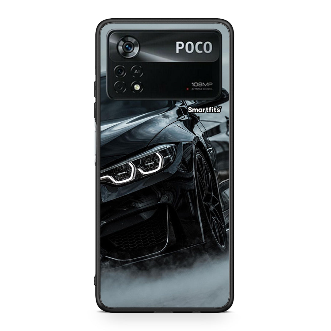 Xiaomi Poco X4 Pro 5G Black BMW θήκη από τη Smartfits με σχέδιο στο πίσω μέρος και μαύρο περίβλημα | Smartphone case with colorful back and black bezels by Smartfits