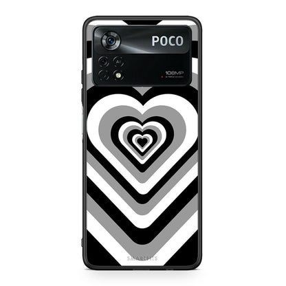 Xiaomi Poco X4 Pro 5G Black Hearts θήκη από τη Smartfits με σχέδιο στο πίσω μέρος και μαύρο περίβλημα | Smartphone case with colorful back and black bezels by Smartfits