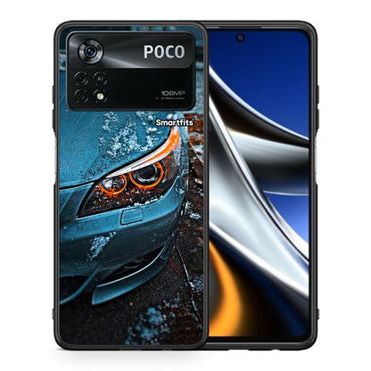 Θήκη Xiaomi Poco X4 Pro 5G Bmw E60 από τη Smartfits με σχέδιο στο πίσω μέρος και μαύρο περίβλημα | Xiaomi Poco X4 Pro 5G Bmw E60 case with colorful back and black bezels