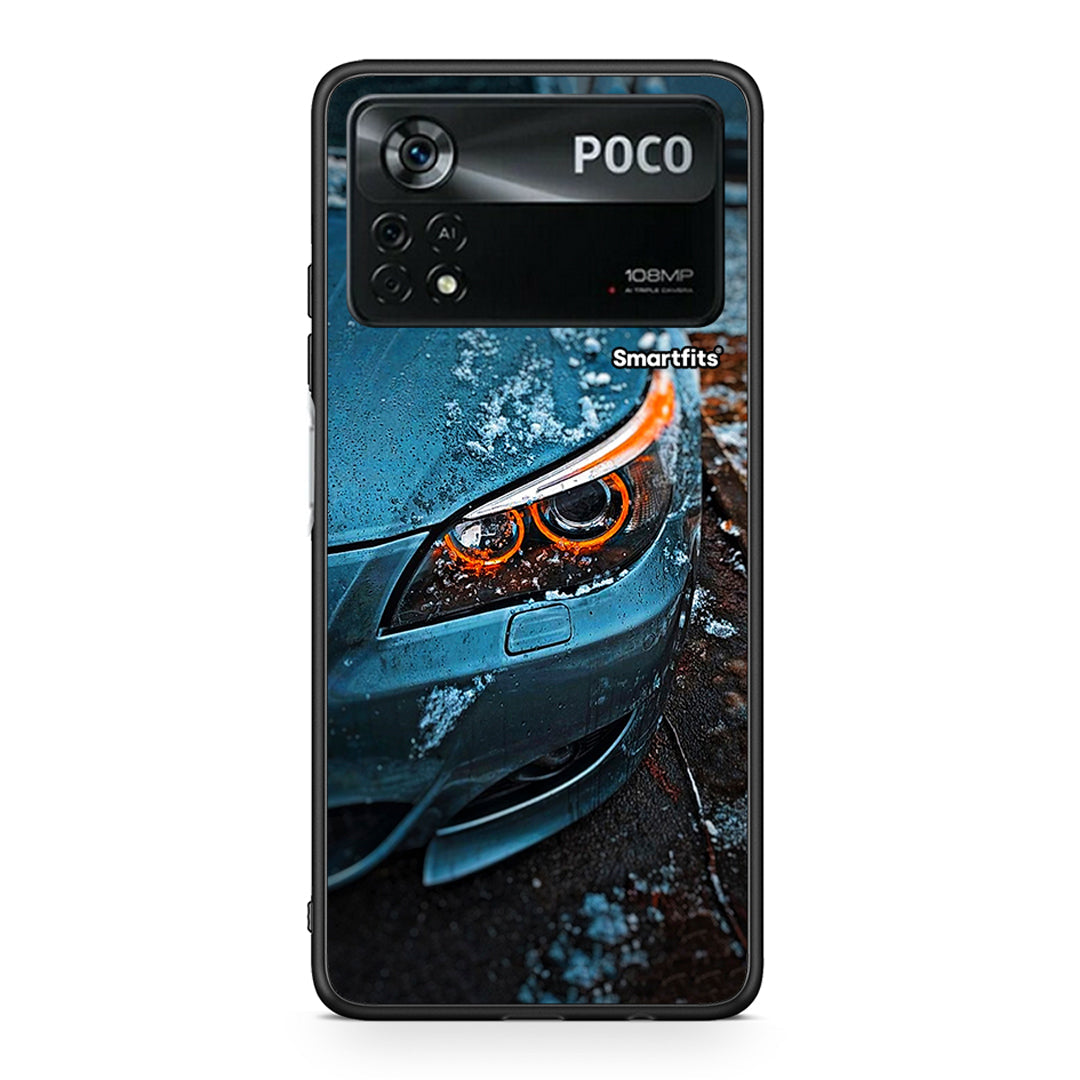 Xiaomi Poco X4 Pro 5G Bmw E60 Θήκη από τη Smartfits με σχέδιο στο πίσω μέρος και μαύρο περίβλημα | Smartphone case with colorful back and black bezels by Smartfits