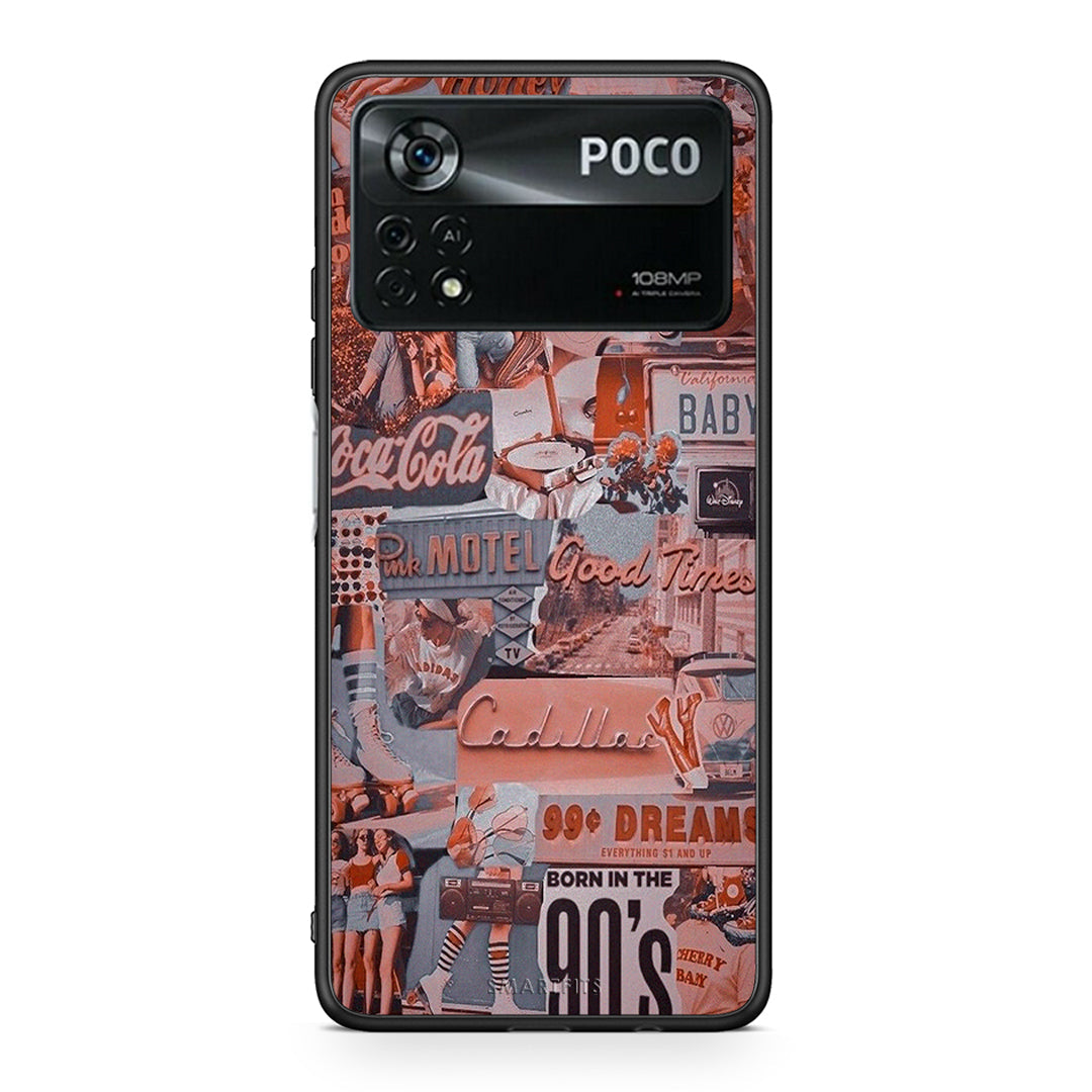 Xiaomi Poco X4 Pro 5G Born In 90s θήκη από τη Smartfits με σχέδιο στο πίσω μέρος και μαύρο περίβλημα | Smartphone case with colorful back and black bezels by Smartfits