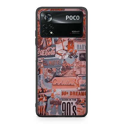 Xiaomi Poco X4 Pro 5G Born In 90s θήκη από τη Smartfits με σχέδιο στο πίσω μέρος και μαύρο περίβλημα | Smartphone case with colorful back and black bezels by Smartfits