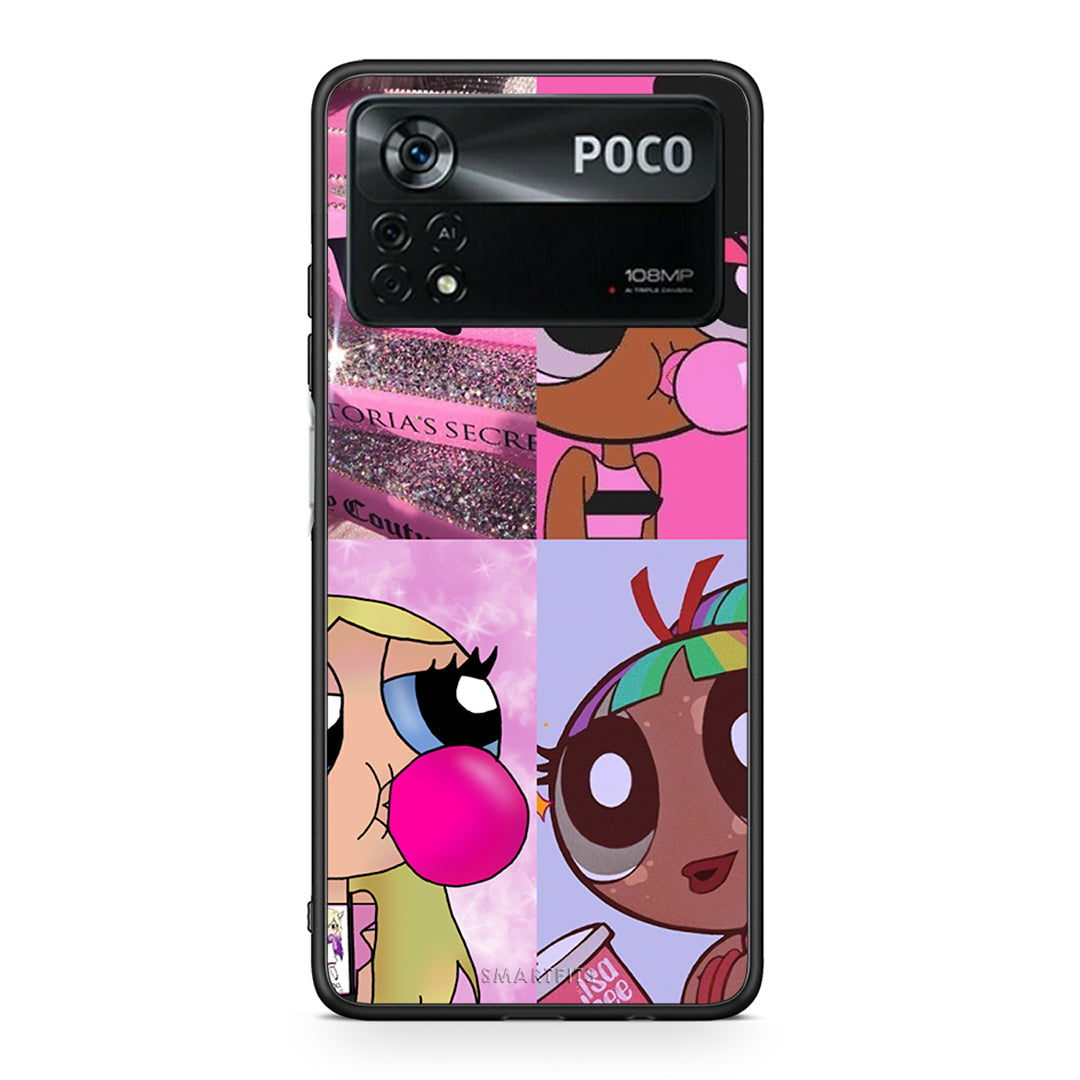 Xiaomi Poco X4 Pro 5G Bubble Girls Θήκη Αγίου Βαλεντίνου από τη Smartfits με σχέδιο στο πίσω μέρος και μαύρο περίβλημα | Smartphone case with colorful back and black bezels by Smartfits